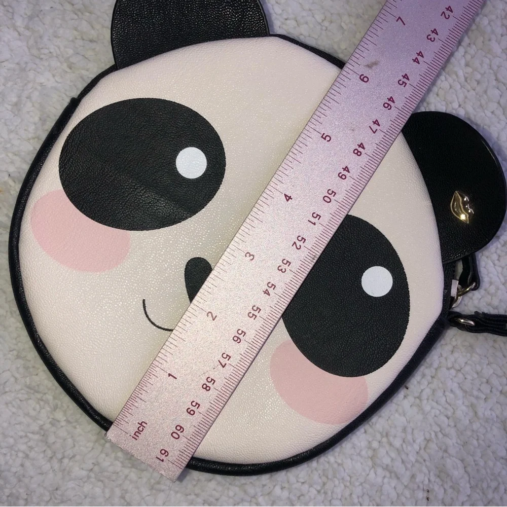 Betsey Johnson panda bear clutch coin purse pouch animal collectible valentine